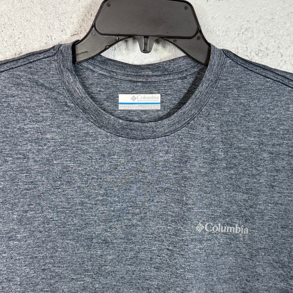 Columbia Men's Hike Moisture-Wicking Crew Neck T-shirt - Collegiate Navy - Picture 2 of 5